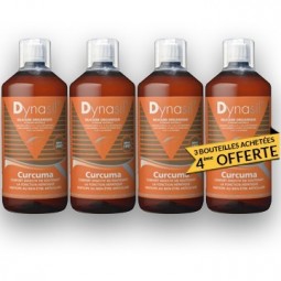 silicium organique Dynasil + curcuma lot de 3+1 offert