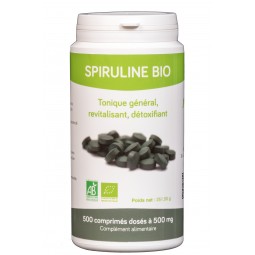 Spiruline 500 cps dosés à 500 mg (Bio Ecocert)